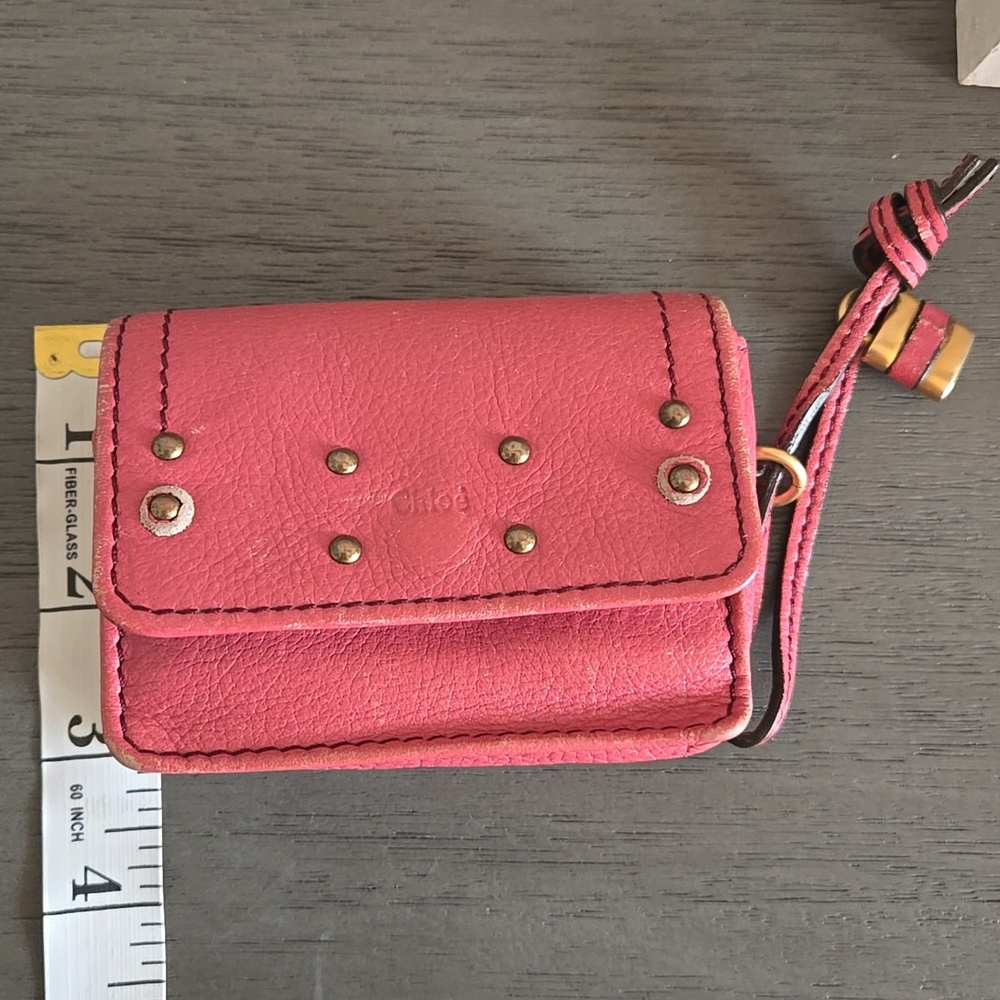 Chloe' Coin Pouch With Brass Charm - Picture 8 of 10